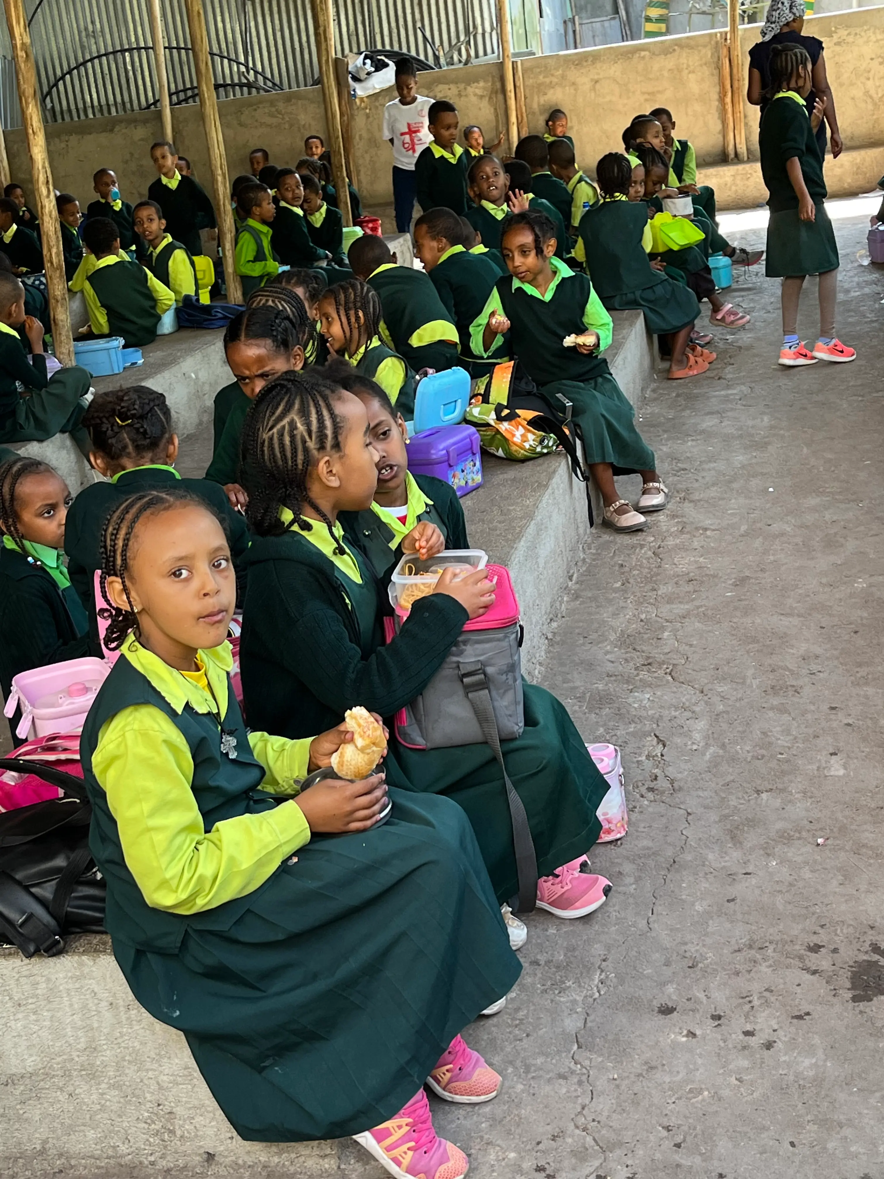 BNB students learning in a connected classroom