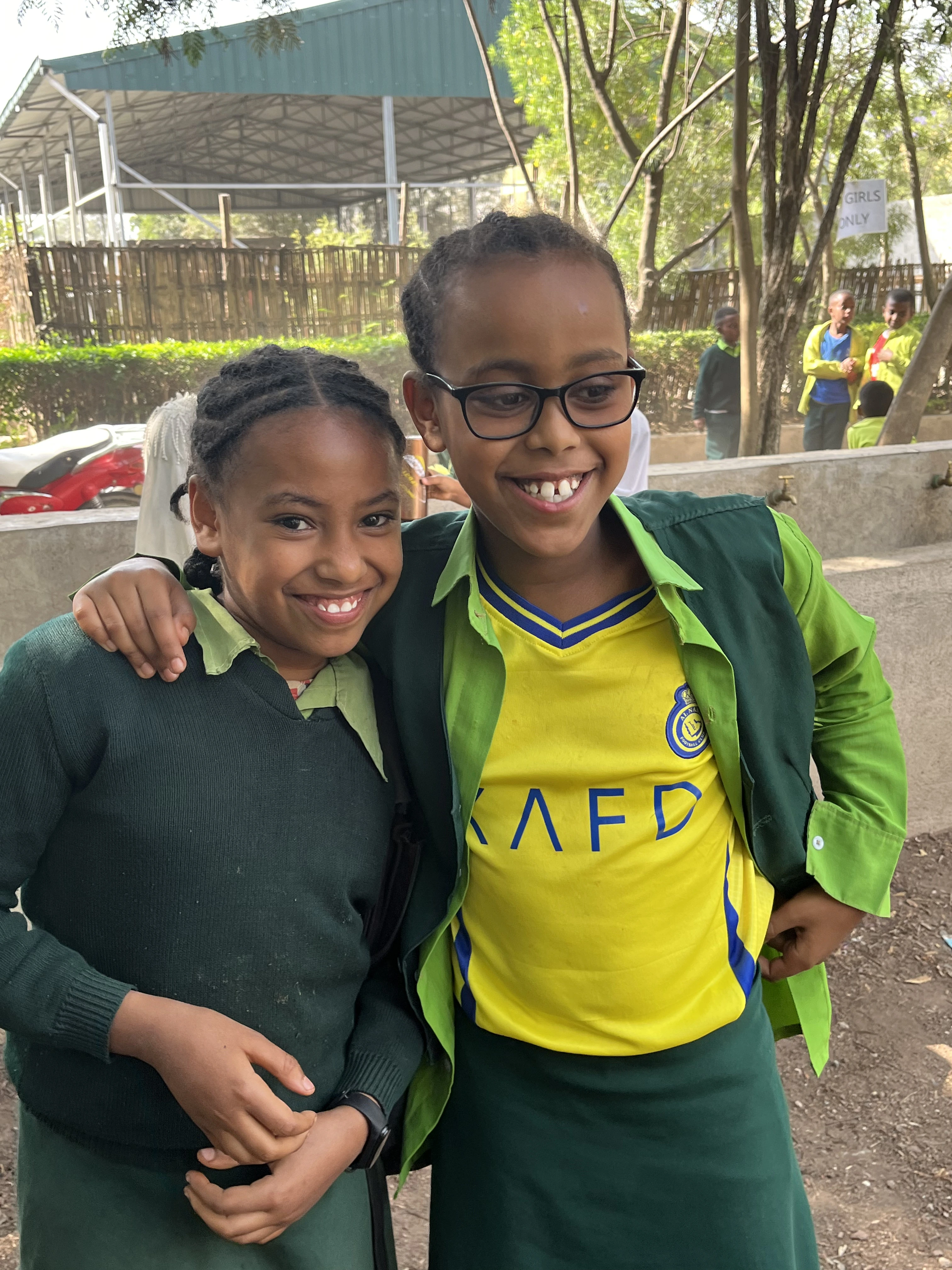 Students sharing a memorable classroom celebration