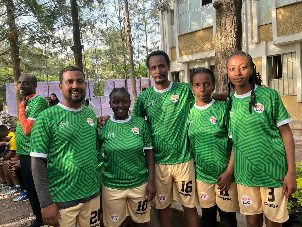 Students participating in competitive sports